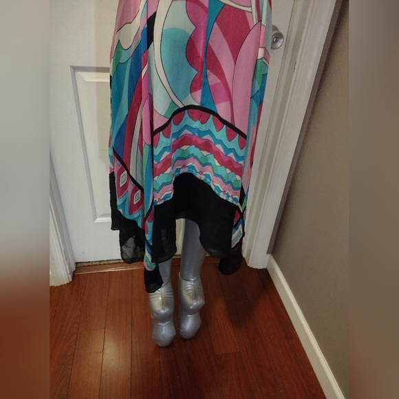 Sangria CUTE  Colorful Flow Dress Sz 8 - Picture 3 of 7